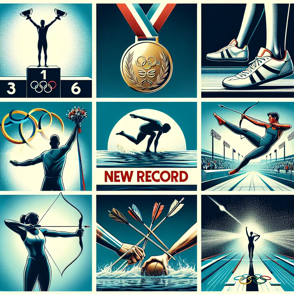 Representation of Greatest Olympic Athletes Known for Unprecedented Records