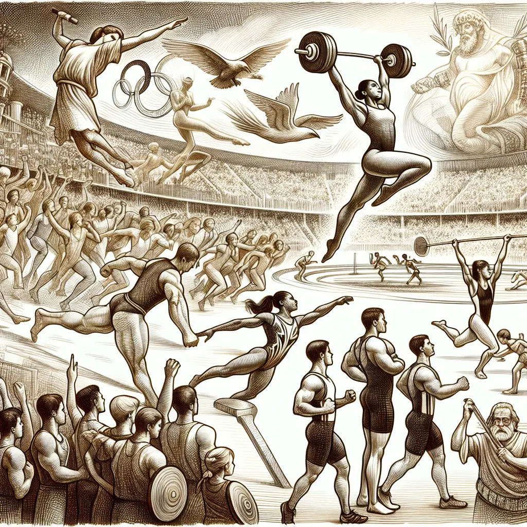 Representation of Greatest Olympic Athletes Who Inspired Future Generations