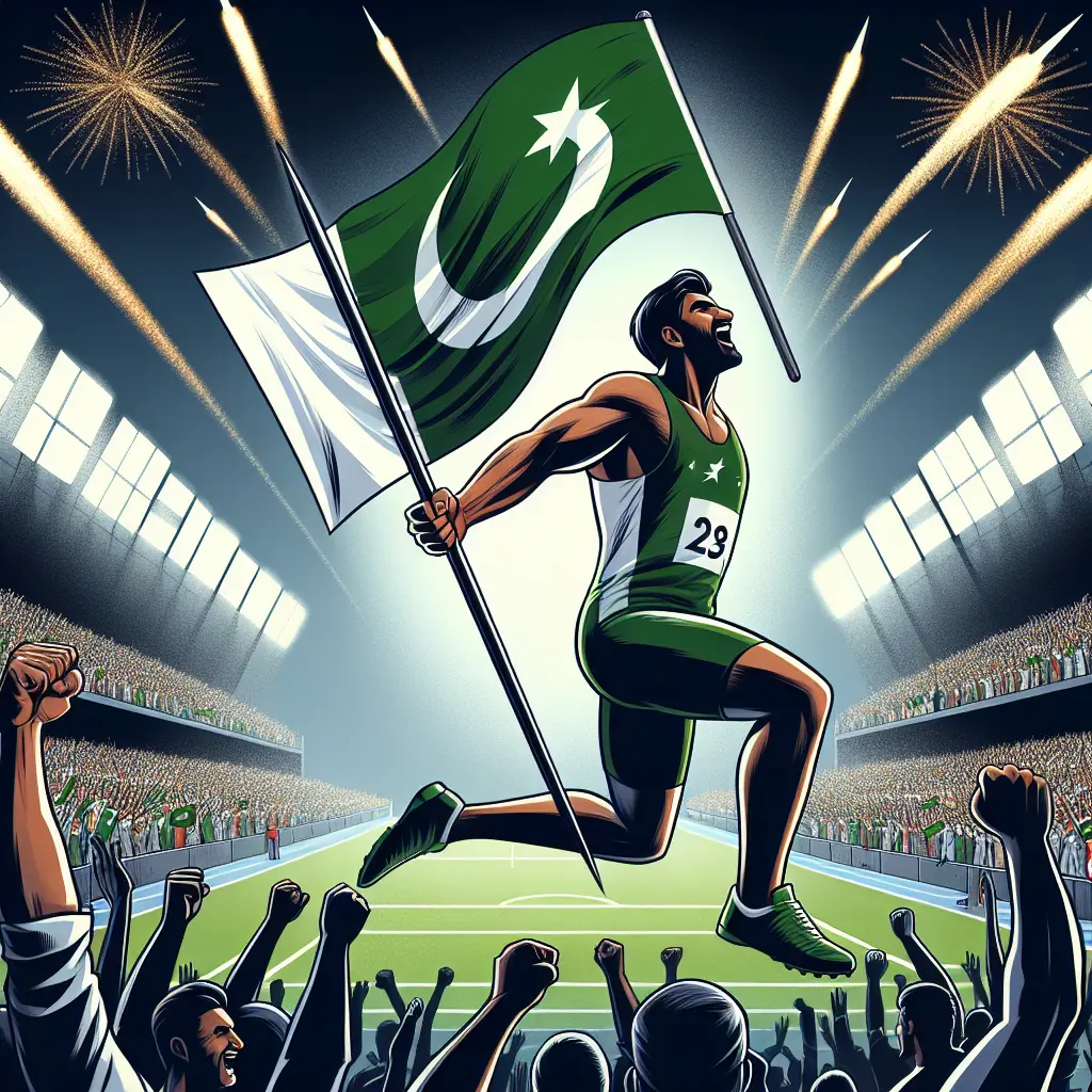 Representation of Arshad Nadeem's Olympic Triumph Sparks Celebration in Pakistan