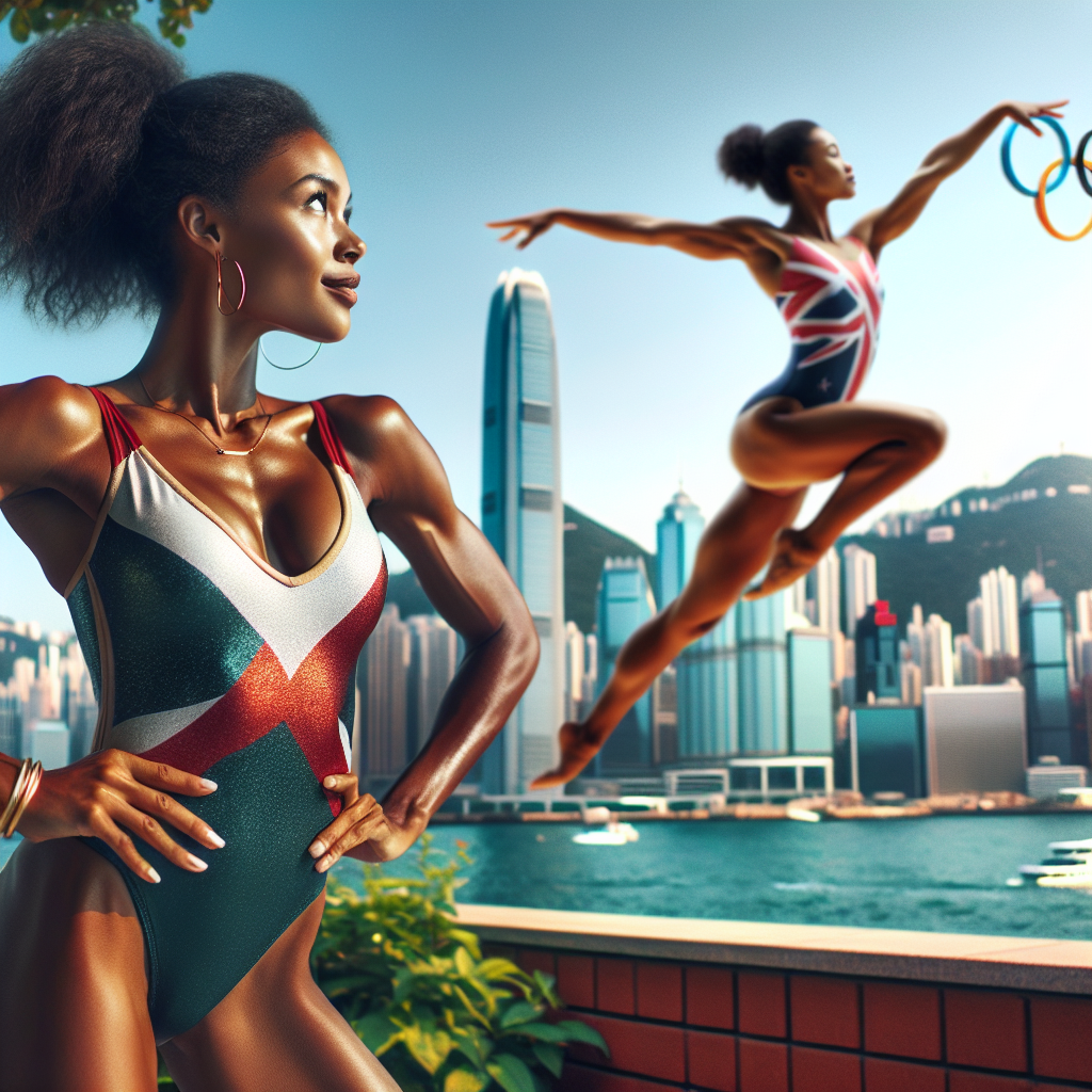 Representación de Simone Biles deslumbra con un bikini de temática olímpica mientras está de vacaciones en Hong Kong mientras se prepara para los Juegos Olímpicos de 2028